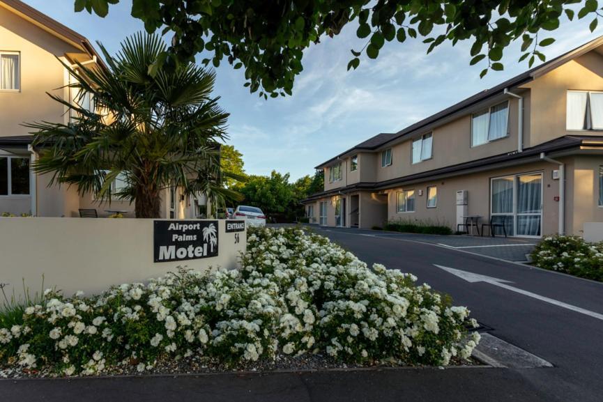 Airport Palms Motel Крайстчёрч Экстерьер фото